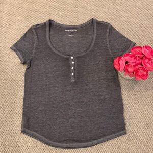 🌹Lucky Brand Los Angeles • Gray So Soft & Comfortable Short Sleeve T - …